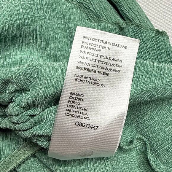 Urban Outfitters Lucielle Ruffle Tie-Front Top Size Small - Picture 8 of 9